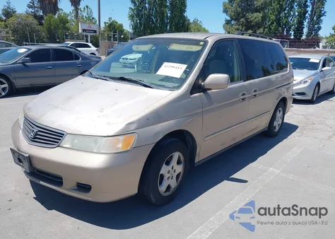 2000 Honda Odyssey Ex z USA, uszkodzony, nr VIN 2HKRL1869YH612810